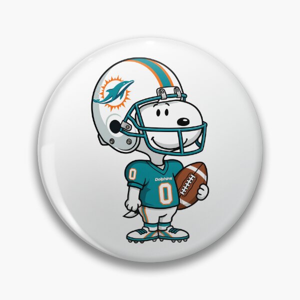 Item preview, Snoopy Miami Dolphins Football Retro F055 designed and sold by GLUVY-THEME.