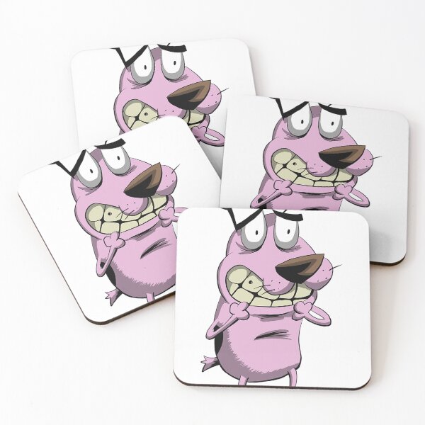Artikelvorschau, Mut Der feige Hund entworfen und verkauft von davonsstickers.