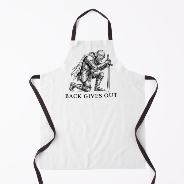 Item preview, When The Back Gives Out - Funny Kneeling Knight Artwork designed and sold by artworkathome.