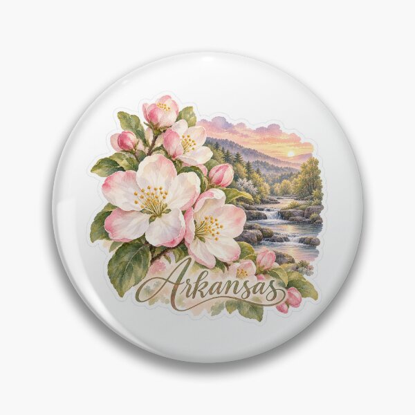 Item preview, Arkansas Apple Blossom Ozark River designed and sold by Whimspired By Paxx.