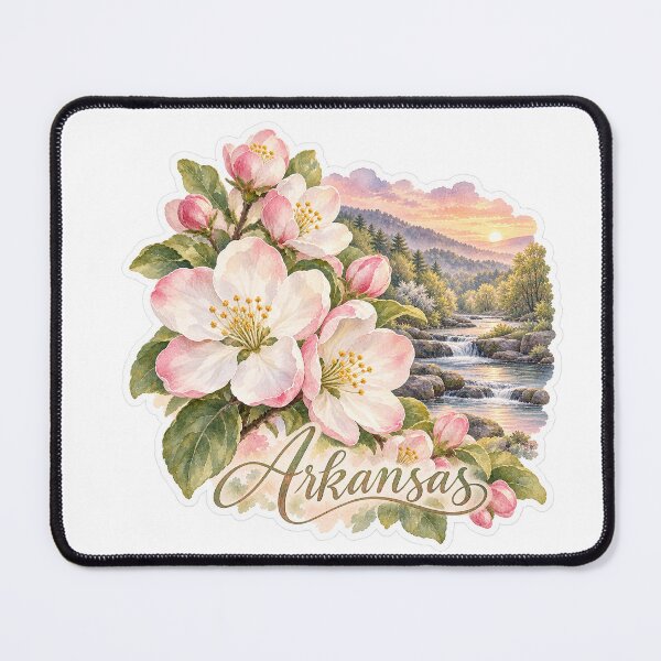 Item preview, Arkansas Apple Blossom Ozark River designed and sold by Whimspired By Paxx.