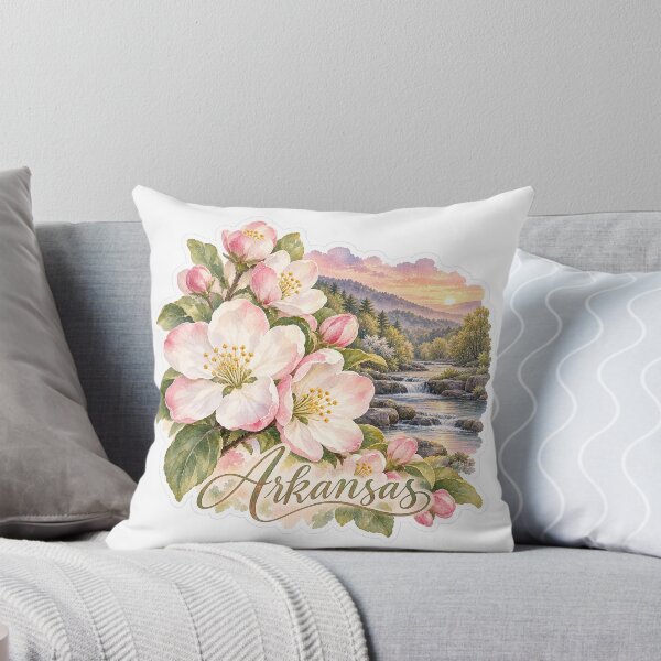 Item preview, Arkansas Apple Blossom Ozark River designed and sold by Whimspired By Paxx.