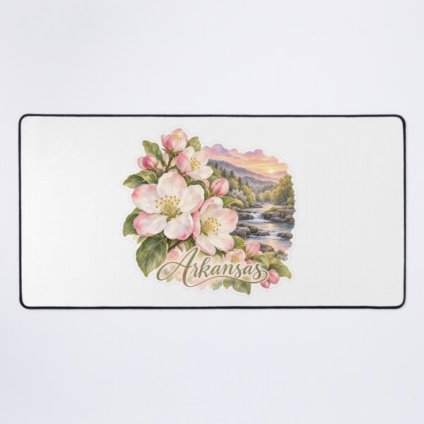 Item preview, Arkansas Apple Blossom Ozark River designed and sold by Whimspired By Paxx.