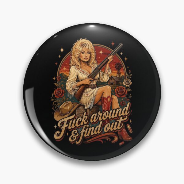 Item preview, Dolly-Parton-F-ck Around And Cowgirl Vintage designed and sold by HitohitoMani.