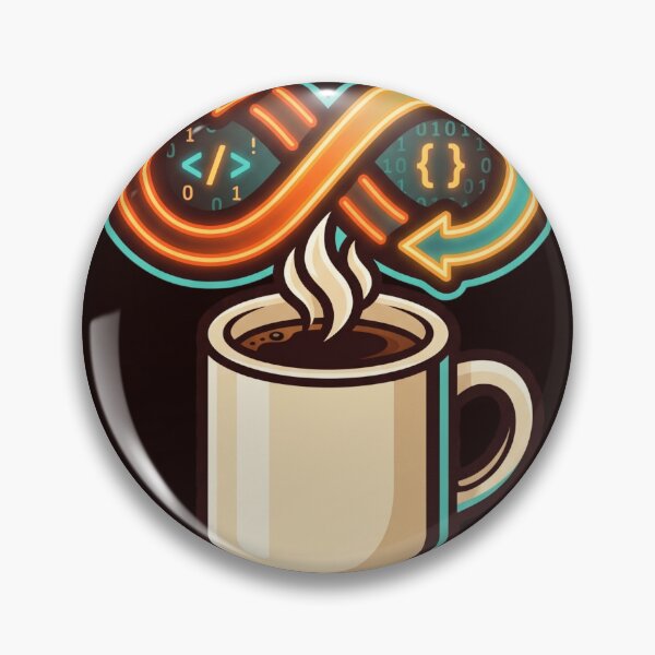 Item preview, While Coffee Is True Keep Coding Developer Infinite Loop designed and sold by TechNexusPrints.