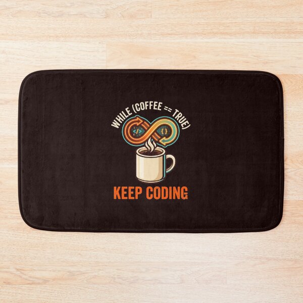 Item preview, While Coffee Is True Keep Coding Developer Infinite Loop designed and sold by TechNexusPrints.