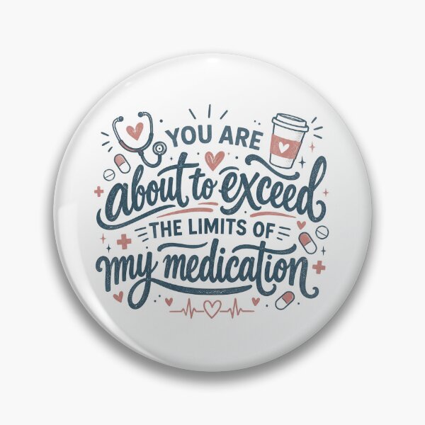 Item preview, Funny Medication, Sarcastic Mental Health Humor Quote, Prescription Medicine Joke, Dark Humor Gift for Adults designed and sold by Quiajia.