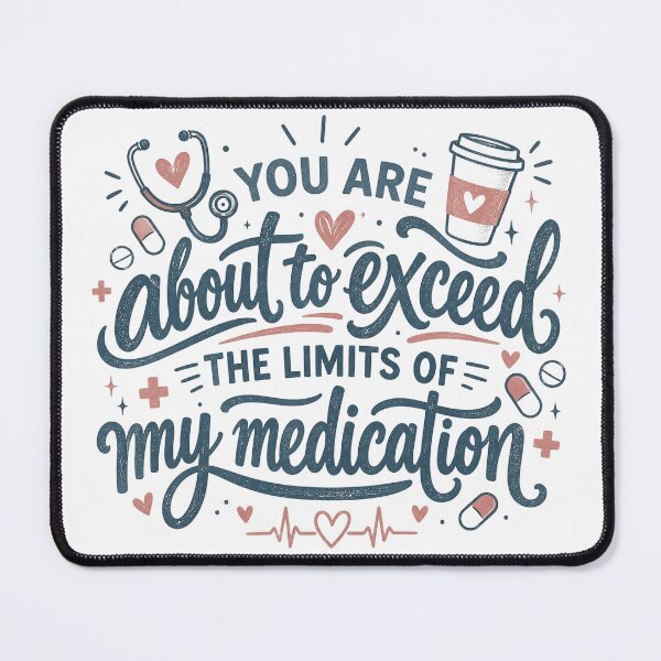 Item preview, Funny Medication, Sarcastic Mental Health Humor Quote, Prescription Medicine Joke, Dark Humor Gift for Adults designed and sold by Quiajia.