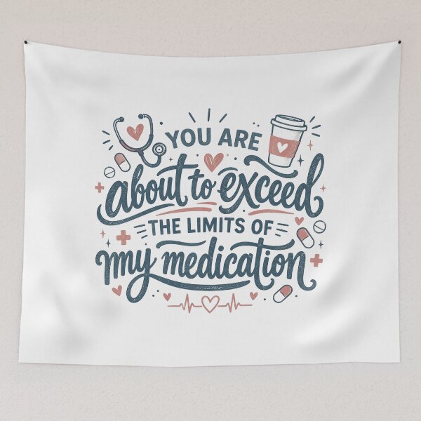 Item preview, Funny Medication, Sarcastic Mental Health Humor Quote, Prescription Medicine Joke, Dark Humor Gift for Adults designed and sold by Quiajia.