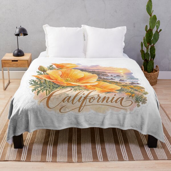 Item preview, California Poppies Along the Pacific designed and sold by Whimspired By Paxx.