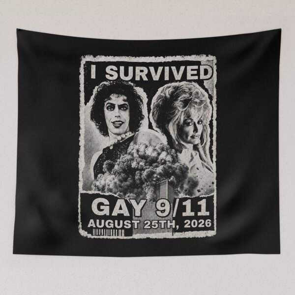 Item preview, Tim-Curry I survived gay 9-11 August 25th 2026 - Holly Dolly designed and sold by HitohitoMani.