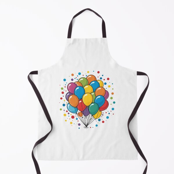 Item preview, Birthday Balloons and Confetti Icon Pop Art Halftone Style – Birthday gift idea designed and sold by michallechowicz.