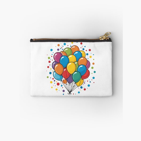 Item preview, Birthday Balloons and Confetti Icon Pop Art Halftone Style – Birthday gift idea designed and sold by michallechowicz.