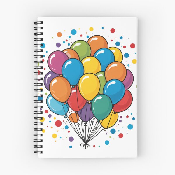 Item preview, Birthday Balloons and Confetti Icon Pop Art Halftone Style – Birthday gift idea designed and sold by michallechowicz.