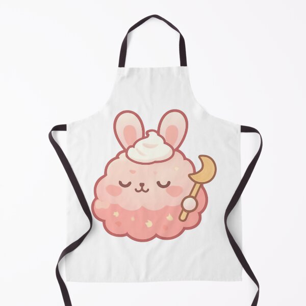 Item preview, kawaii fluffy bunny strawberry shaped cloud designed and sold by HoneyBlizz.