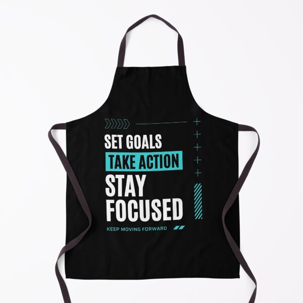 Item preview, Set Goals Take Action Stay Focused – Motivational Typography designed and sold by MindMess Studio.