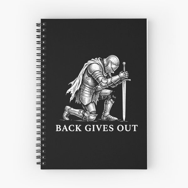 Item preview, When The Back Gives Out - Funny Kneeling Knight Artwork designed and sold by artworkathome.