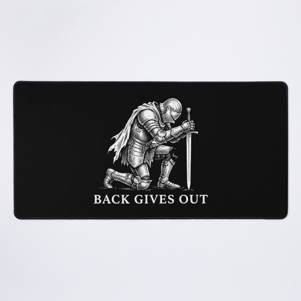 Item preview, When The Back Gives Out - Funny Kneeling Knight Artwork designed and sold by artworkathome.
