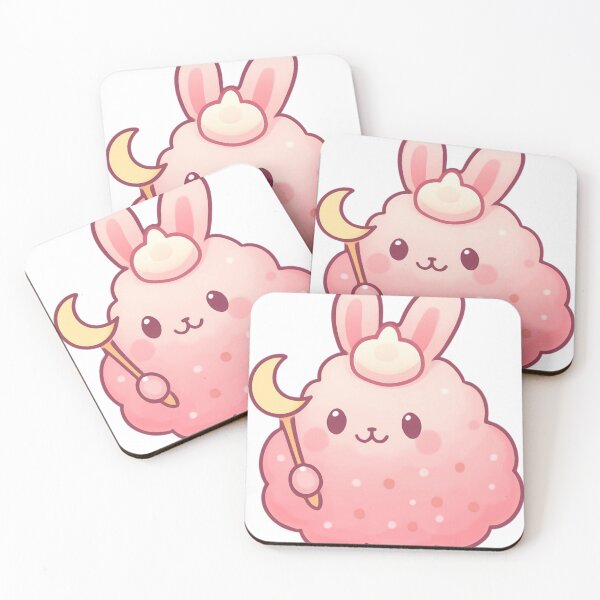 Item preview, cute bunny pink cloud designed and sold by HoneyBlizz.