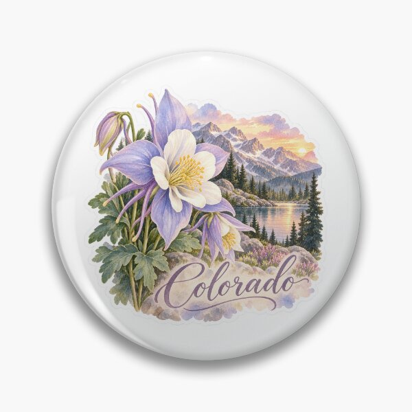 Item preview, Colorado Columbines Alpine Lake designed and sold by Whimspired By Paxx.