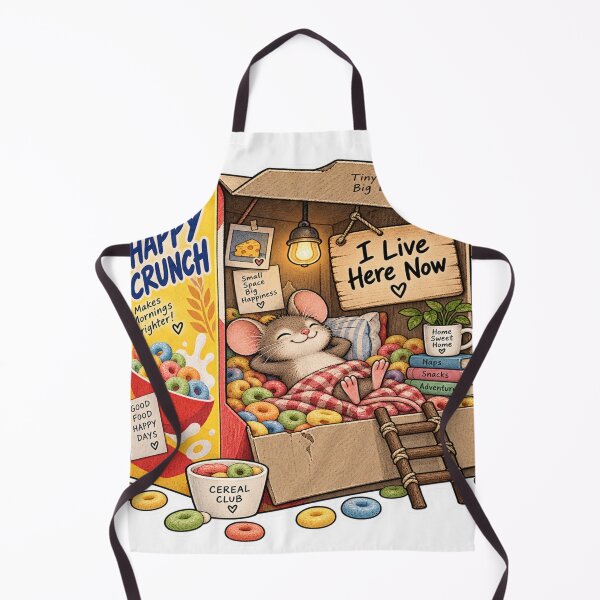 Item preview, I Live Here Now Funny Mouse Cereal designed and sold by Genzfirevibes.