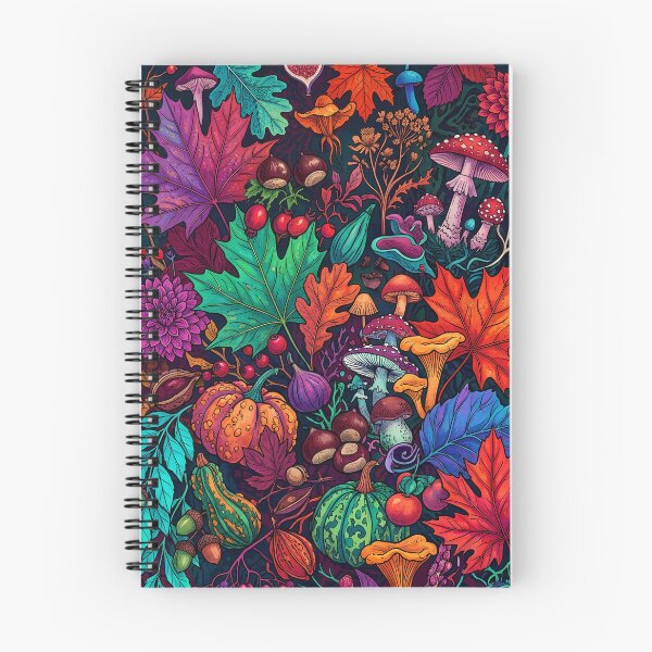 Item preview, Vibrant Autumn Botanical Mushroom Pattern  designed and sold by Ivy-Triggs.