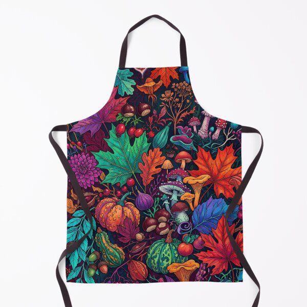 Item preview, Vibrant Autumn Botanical Mushroom Pattern  designed and sold by Ivy-Triggs.