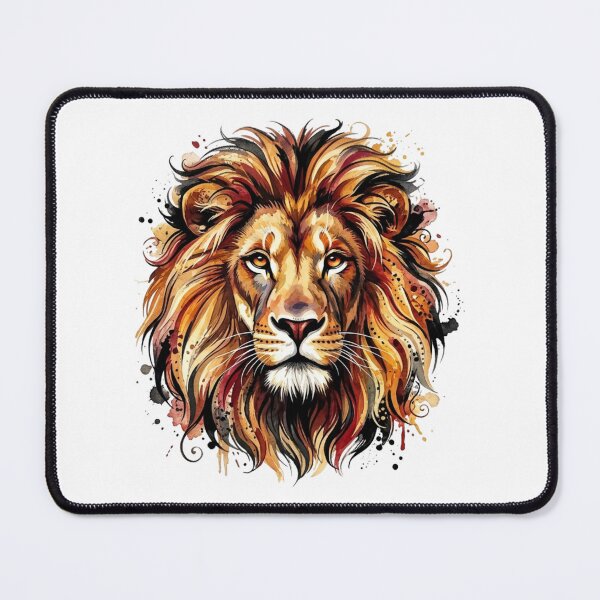 Item preview, Watercolor Lion Head designed and sold by Marcu Ioachim.