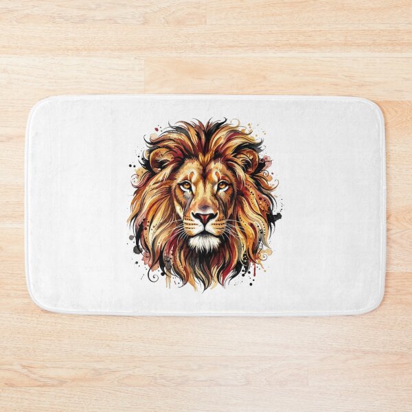 Item preview, Watercolor Lion Head designed and sold by Marcu Ioachim.