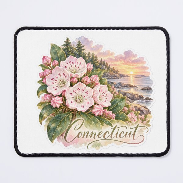 Item preview, Connecticut Mountain Laurel Coastal designed and sold by Whimspired By Paxx.
