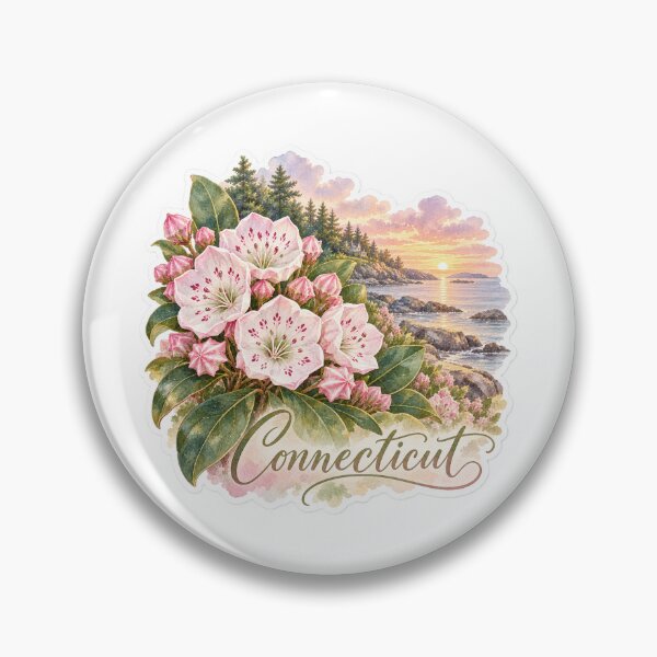 Item preview, Connecticut Mountain Laurel Coastal designed and sold by Whimspired By Paxx.