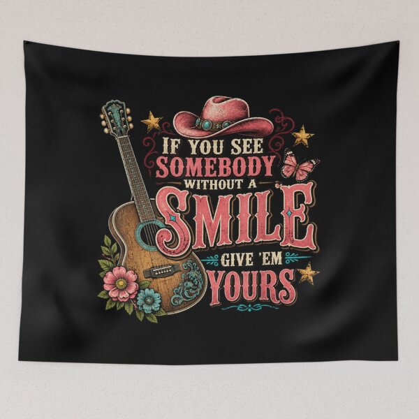 Item preview, If You See Somebody Without A Smile Give ’Em Yours Quote designed and sold by GuadaPeran.