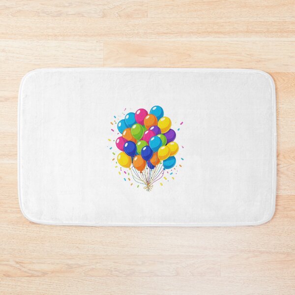 Item preview, Birthday Balloons and Confetti Icon Neon Glow Dark Style – Birthday gift idea designed and sold by michallechowicz.