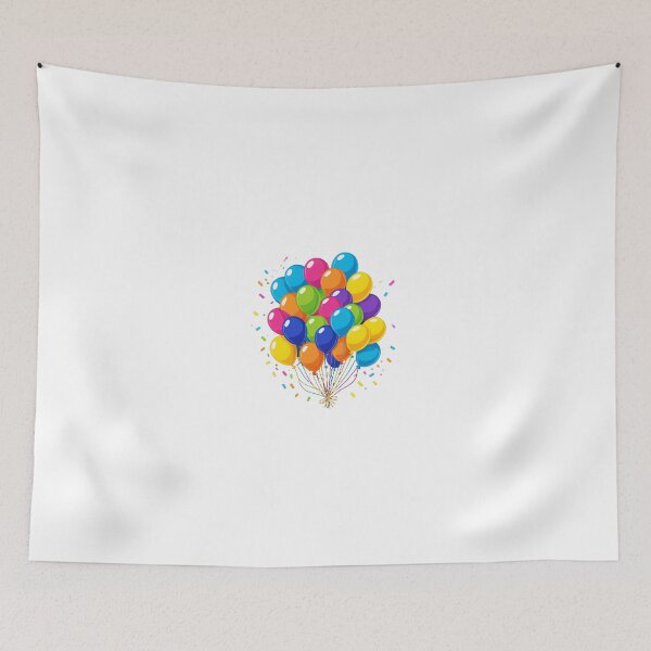 Item preview, Birthday Balloons and Confetti Icon Neon Glow Dark Style – Birthday gift idea designed and sold by michallechowicz.