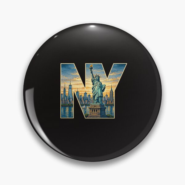 Item preview, New York City NY Skyline Statue Of Liberty Sunset Silhouette Graphic designed and sold by DYALEEZ-XCR.