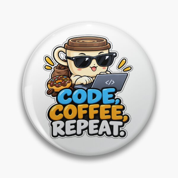 Item preview, Code Coffee Repeat  designed and sold by Sari Ramayani.