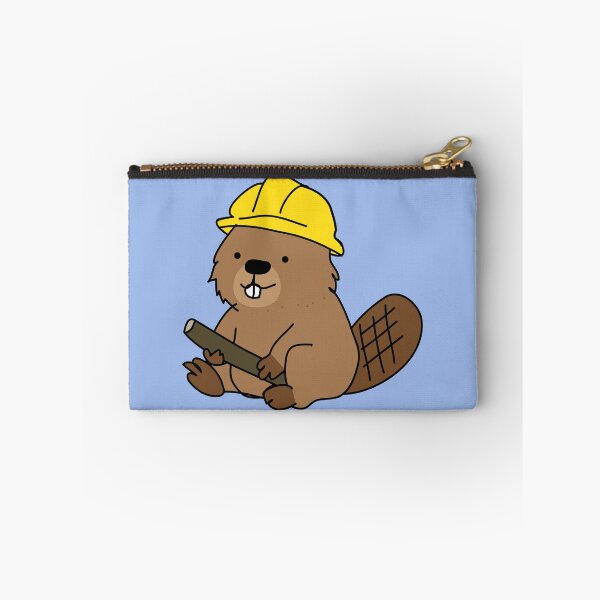 Item preview, construction worker beaver kawaii designed and sold by fluffyfamcraft.
