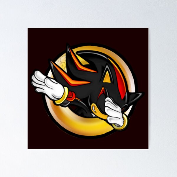 Item preview, Shadow The Hedgehig Dab By Arachora Studios designed and sold by WildBerryWorks.
