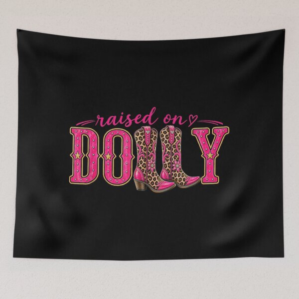 Item preview, Raised On Dolly Parton Country Music Fan Cowgirl Woman designed and sold by GuadaPeran.