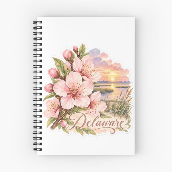Item preview, Delaware Peach Blossoms Coastal Marsh designed and sold by Whimspired By Paxx.