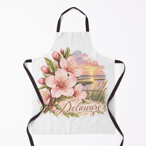 Item preview, Delaware Peach Blossoms Coastal Marsh designed and sold by Whimspired By Paxx.