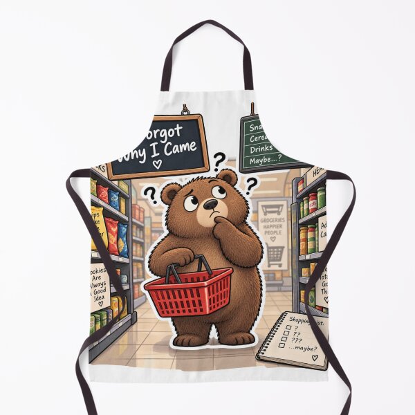 Item preview, I Forgot Why I Came Funny Confused Bear designed and sold by Genzfirevibes.