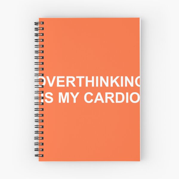 Item preview, Overthinking Is My Cardio Funny Sticker designed and sold by isaacsutton18.