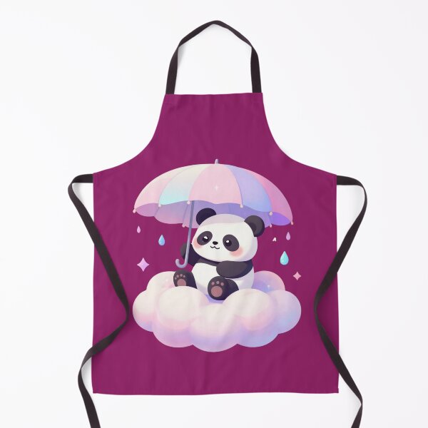 Item preview, baby panda floating on a giant cotton-candy cloud designed and sold by HoneyBlizz.