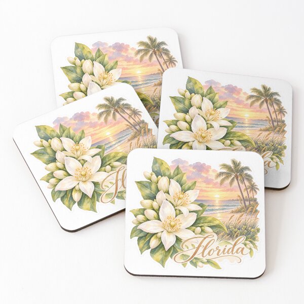 Item preview, Florida Orange Blossoms Coastal Sunset designed and sold by Whimspired By Paxx.