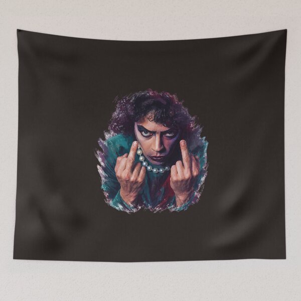 Item preview, Tim-Curry-Dr Frank-N-Furter Middle Finger Rocky Horror Picture Show Funny designed and sold by DYALEEZ-XCR.