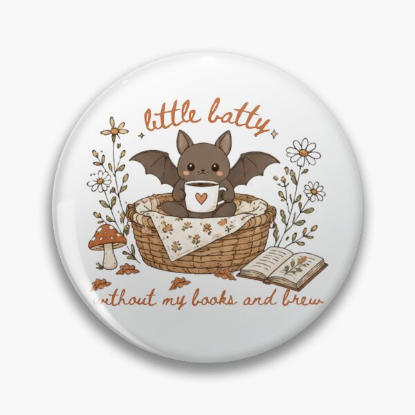 Item preview, Books and Coffee Cute Bat Reading Love to Read Fall Bookish designed and sold by Forevermore.
