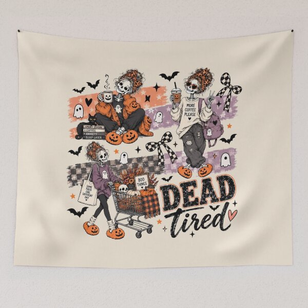 Item preview, Funny Halloween Mom, Sarcastic Witchy Mom Quote, Retro Spooky Season Skeleton, Dark Humor Halloween Gift for Moms designed and sold by Quiajia.