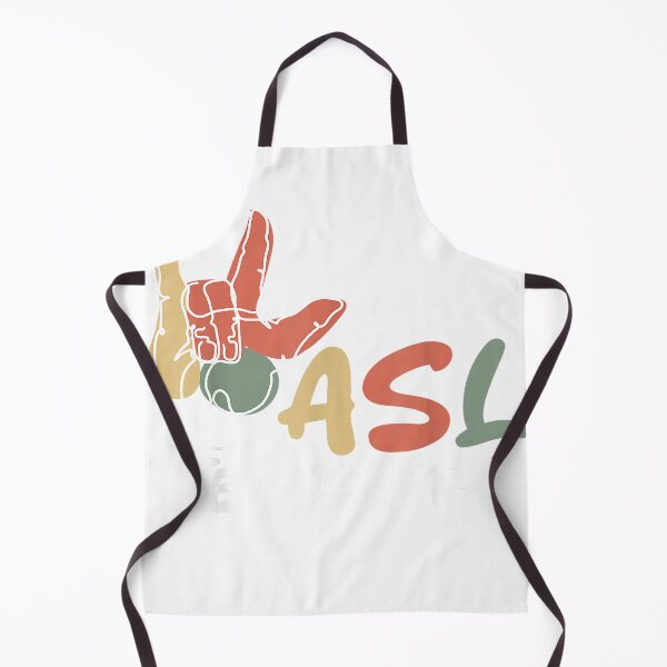 Item preview, ASL Sign Language Teacher Retro Fingerspelling T-Shirt designed and sold by MaLhari-Market.