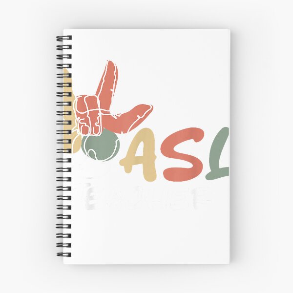 Item preview, ASL Sign Language Teacher Retro Fingerspelling T-Shirt designed and sold by MaLhari-Market.